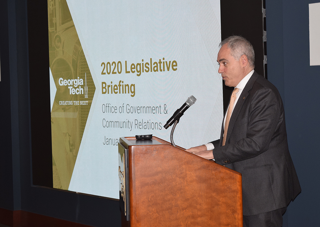 President Cabrera addresses the crowd at the 2020 Legislative Briefing